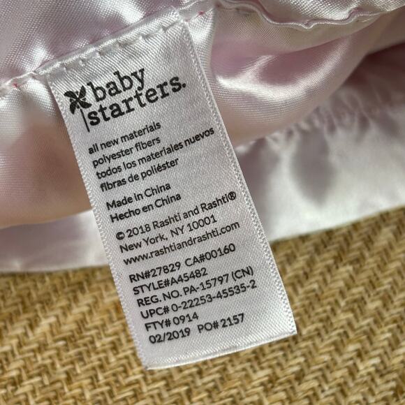 Carter’s Just One You Strawberry Girl Lovey Security Blanket Pink Satin Trim - Picture 7 of 7